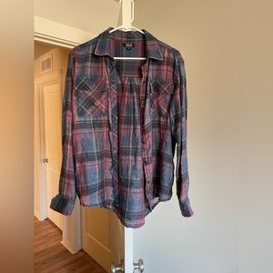 Flannel button up shirt